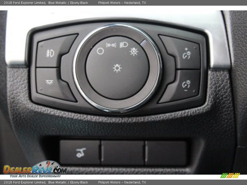 2018 Ford Explorer Limited Blue Metallic / Ebony Black Photo #23