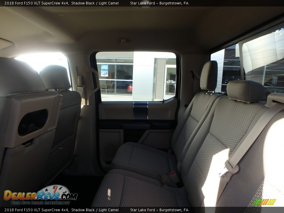 2018 Ford F150 XLT SuperCrew 4x4 Shadow Black / Light Camel Photo #10