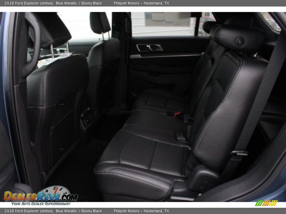2018 Ford Explorer Limited Blue Metallic / Ebony Black Photo #25
