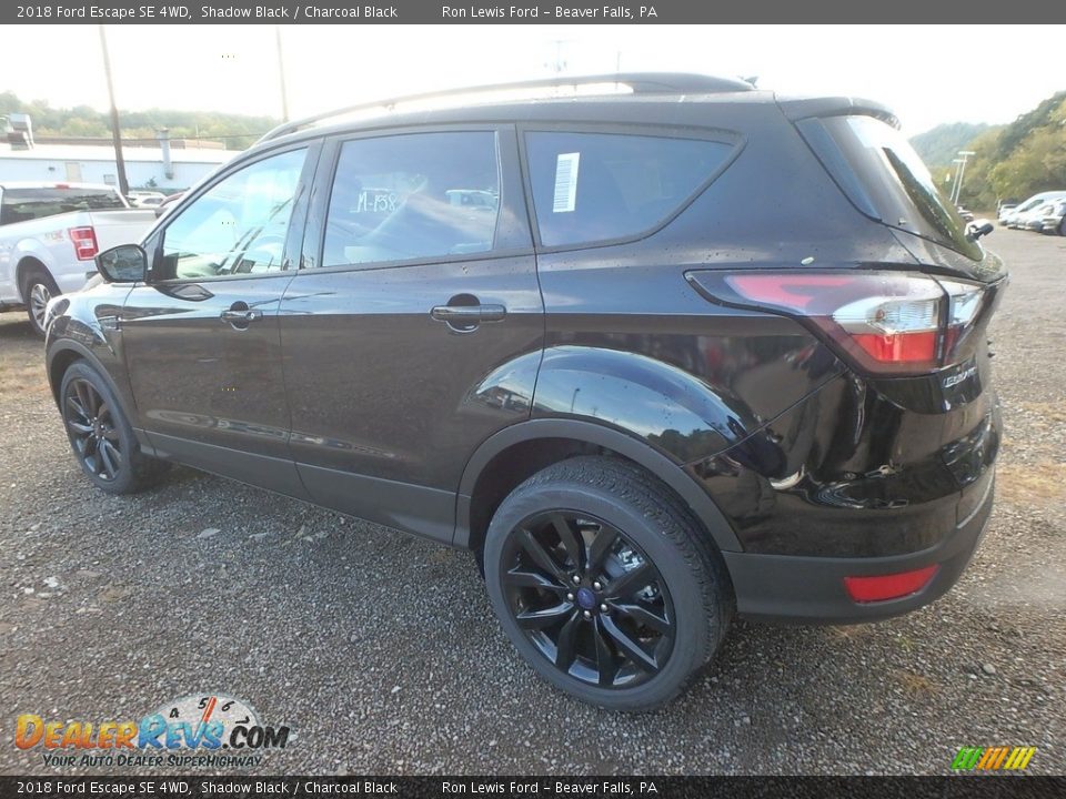 2018 Ford Escape SE 4WD Shadow Black / Charcoal Black Photo #5