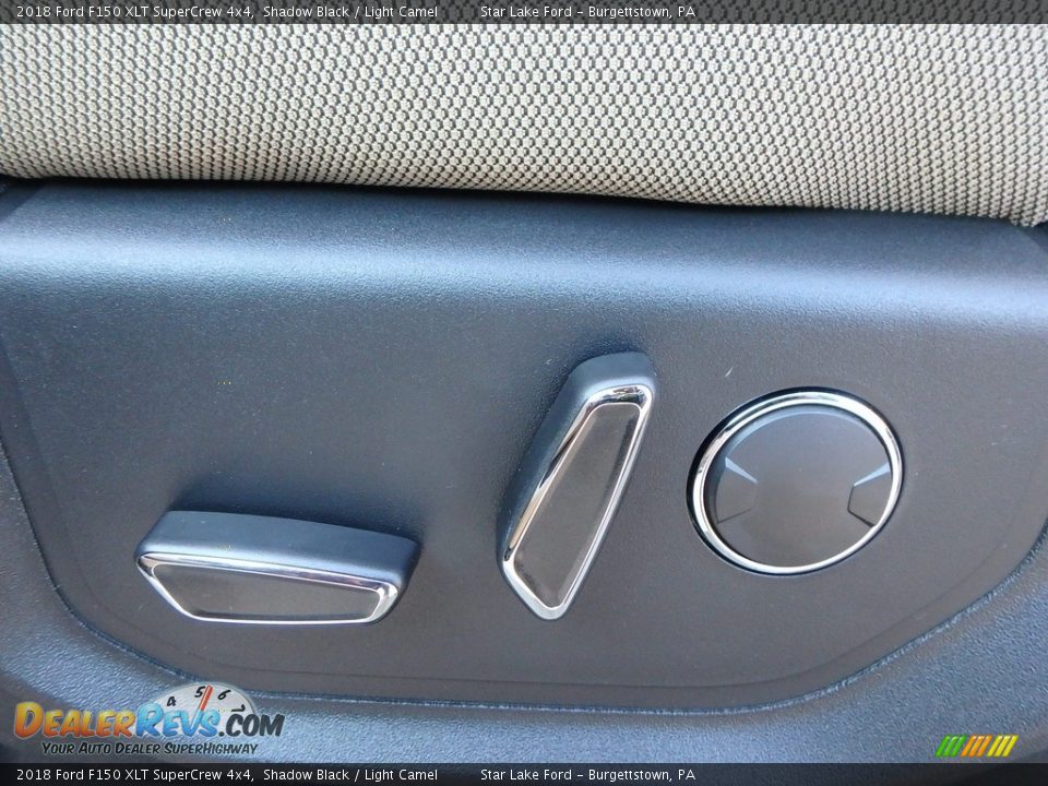 2018 Ford F150 XLT SuperCrew 4x4 Shadow Black / Light Camel Photo #13