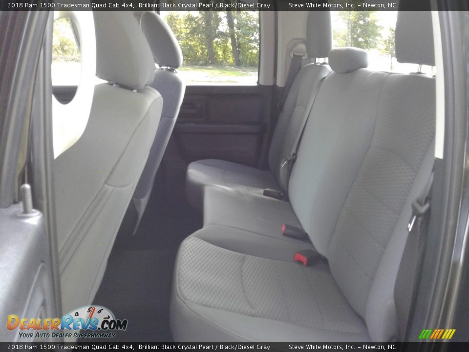 2018 Ram 1500 Tradesman Quad Cab 4x4 Brilliant Black Crystal Pearl / Black/Diesel Gray Photo #11