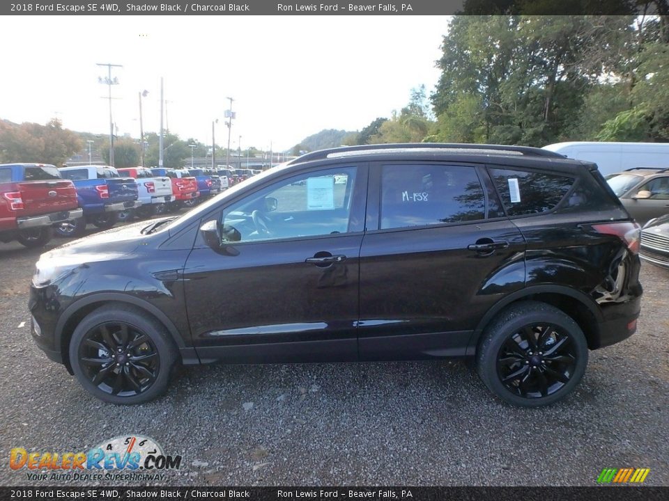 2018 Ford Escape SE 4WD Shadow Black / Charcoal Black Photo #6