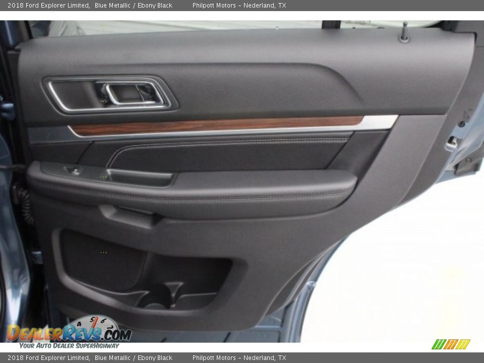 2018 Ford Explorer Limited Blue Metallic / Ebony Black Photo #31