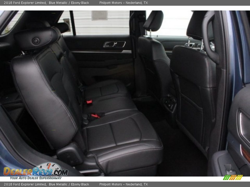 2018 Ford Explorer Limited Blue Metallic / Ebony Black Photo #32