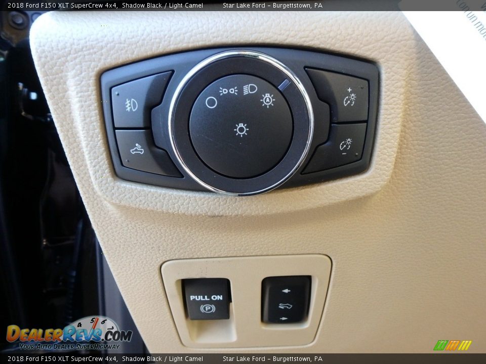 2018 Ford F150 XLT SuperCrew 4x4 Shadow Black / Light Camel Photo #15