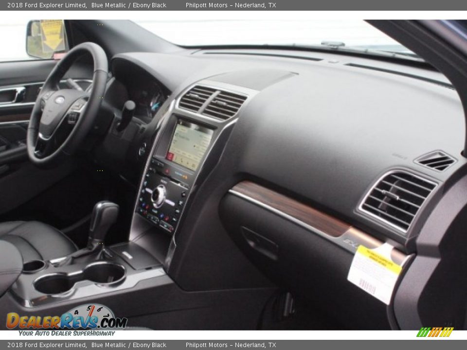 2018 Ford Explorer Limited Blue Metallic / Ebony Black Photo #35