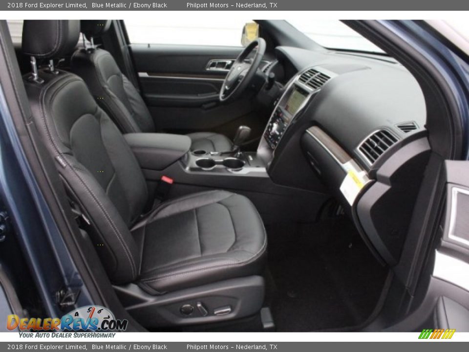 2018 Ford Explorer Limited Blue Metallic / Ebony Black Photo #36