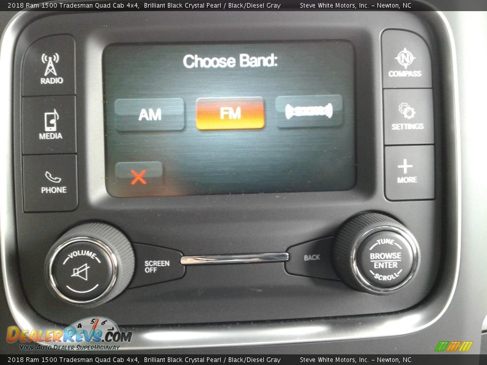 2018 Ram 1500 Tradesman Quad Cab 4x4 Brilliant Black Crystal Pearl / Black/Diesel Gray Photo #19
