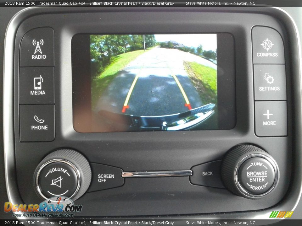 2018 Ram 1500 Tradesman Quad Cab 4x4 Brilliant Black Crystal Pearl / Black/Diesel Gray Photo #20