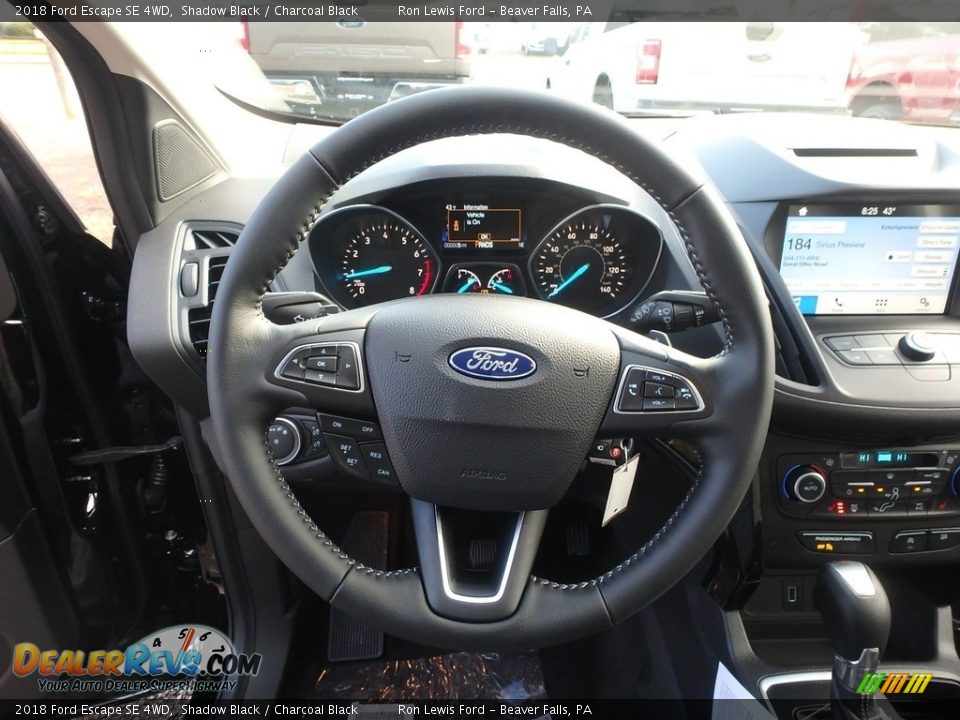 2018 Ford Escape SE 4WD Steering Wheel Photo #17