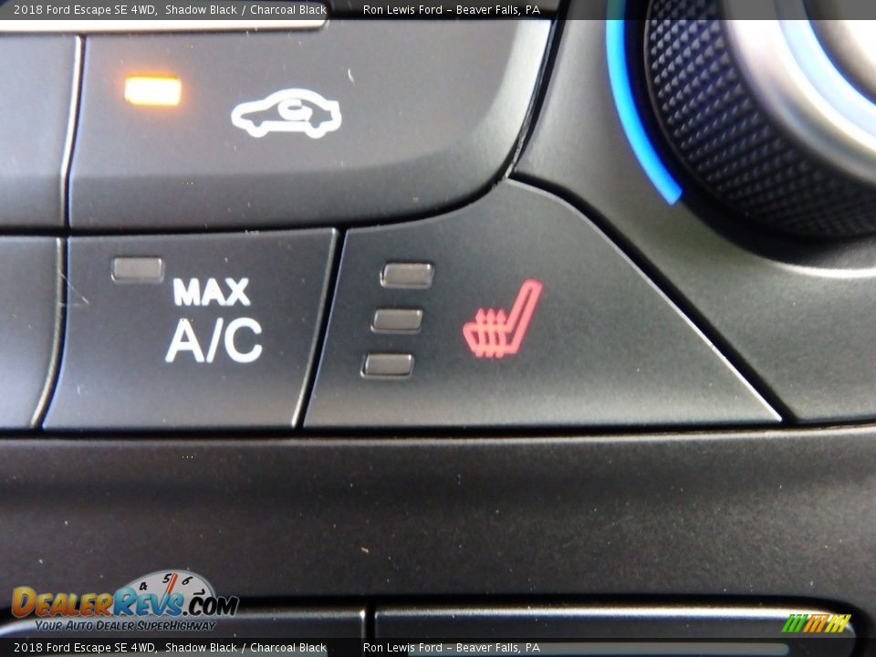 2018 Ford Escape SE 4WD Shadow Black / Charcoal Black Photo #18