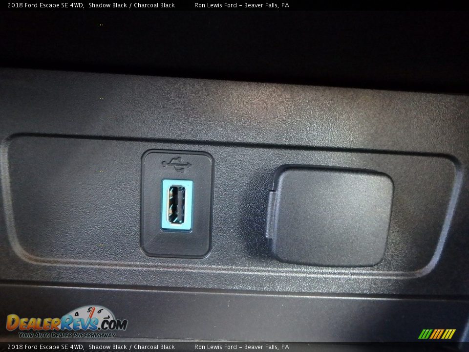 2018 Ford Escape SE 4WD Shadow Black / Charcoal Black Photo #19