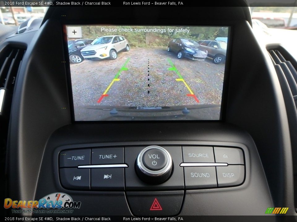 2018 Ford Escape SE 4WD Shadow Black / Charcoal Black Photo #20