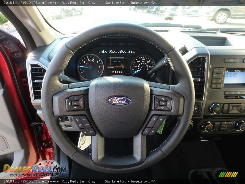 2018 Ford F150 XLT SuperCrew 4x4 Ruby Red / Earth Gray Photo #17