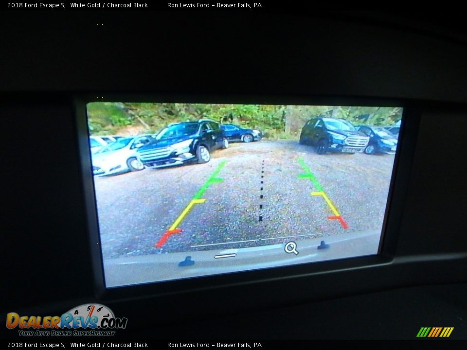 2018 Ford Escape S White Gold / Charcoal Black Photo #20