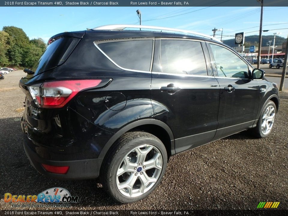 2018 Ford Escape Titanium 4WD Shadow Black / Charcoal Black Photo #2