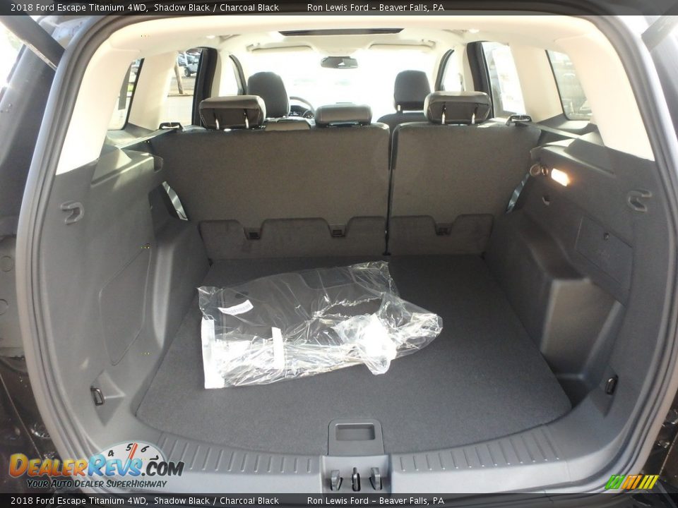 2018 Ford Escape Titanium 4WD Shadow Black / Charcoal Black Photo #3