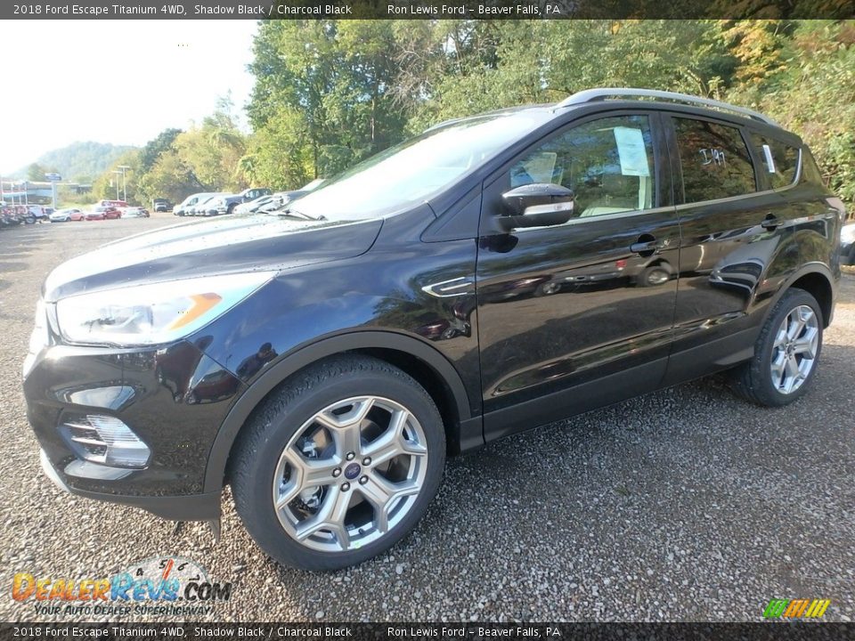 2018 Ford Escape Titanium 4WD Shadow Black / Charcoal Black Photo #7