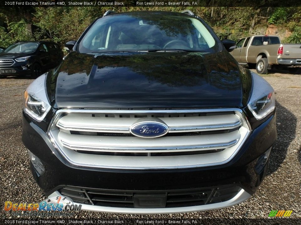 2018 Ford Escape Titanium 4WD Shadow Black / Charcoal Black Photo #8