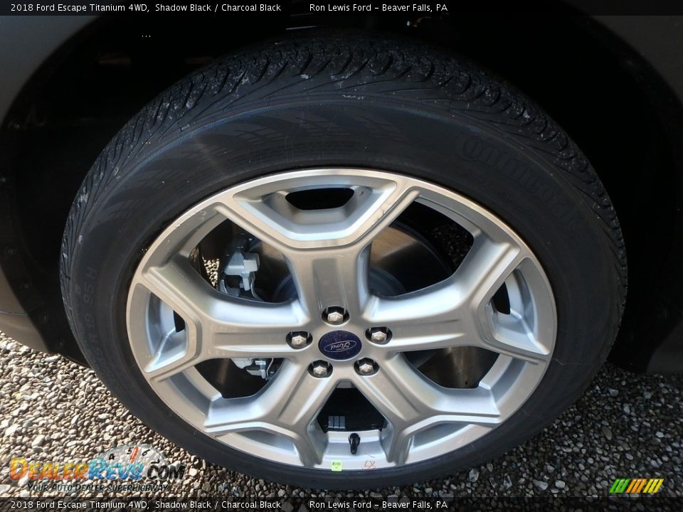 2018 Ford Escape Titanium 4WD Shadow Black / Charcoal Black Photo #10