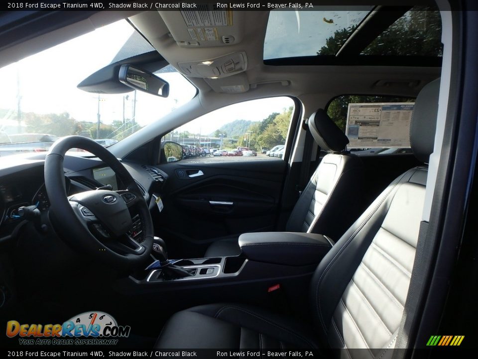 2018 Ford Escape Titanium 4WD Shadow Black / Charcoal Black Photo #11