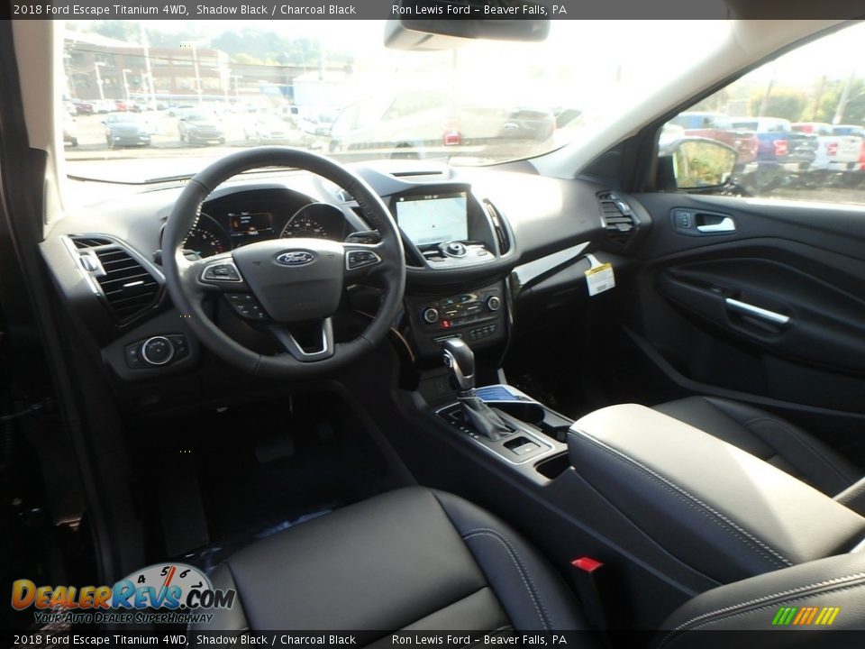 2018 Ford Escape Titanium 4WD Shadow Black / Charcoal Black Photo #13