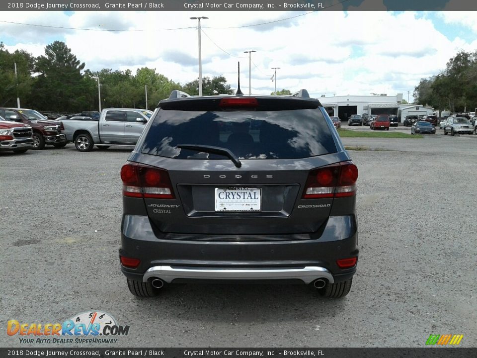 2018 Dodge Journey Crossroad Granite Pearl / Black Photo #4