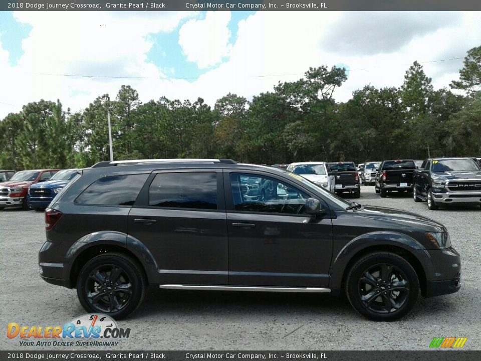 2018 Dodge Journey Crossroad Granite Pearl / Black Photo #6