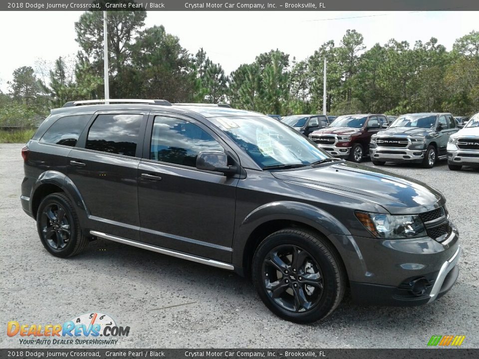 2018 Dodge Journey Crossroad Granite Pearl / Black Photo #7