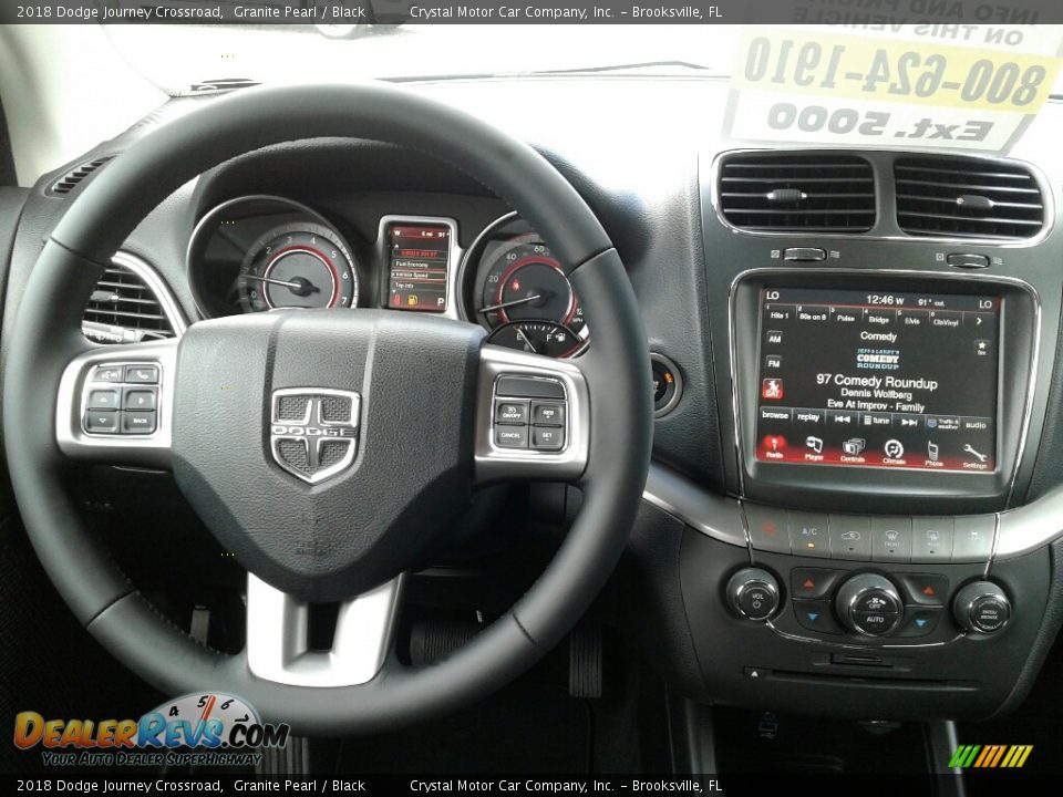 2018 Dodge Journey Crossroad Granite Pearl / Black Photo #13