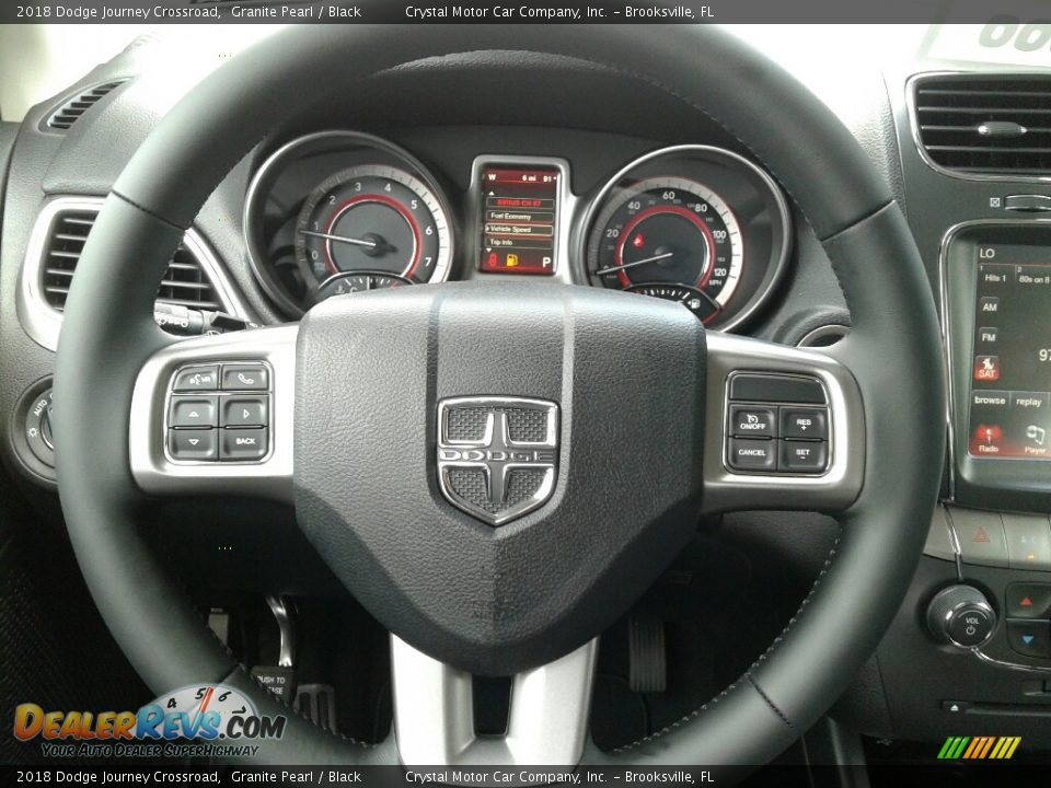 2018 Dodge Journey Crossroad Granite Pearl / Black Photo #14