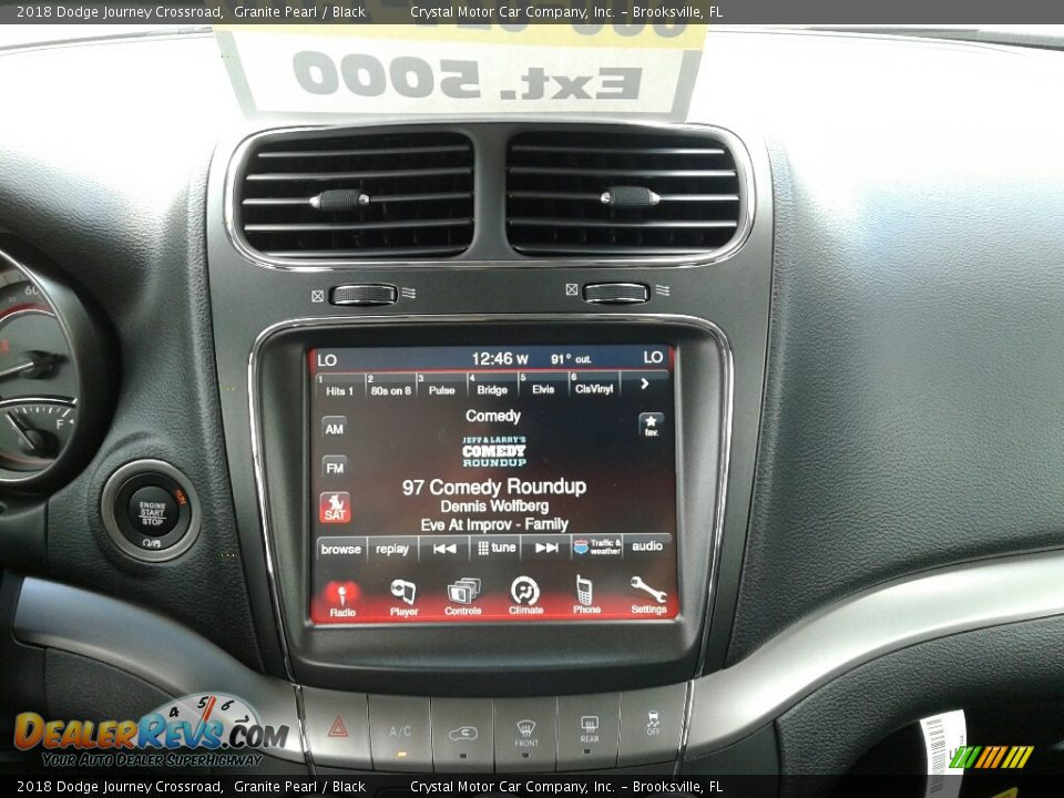 2018 Dodge Journey Crossroad Granite Pearl / Black Photo #15