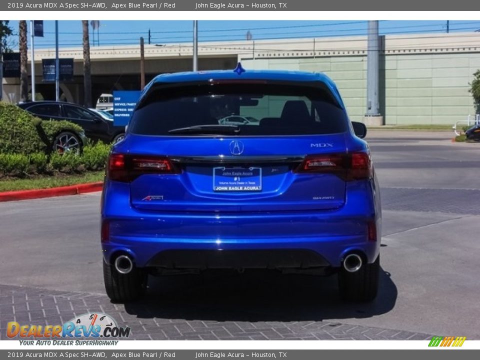 2019 Acura MDX A Spec SH-AWD Apex Blue Pearl / Red Photo #6