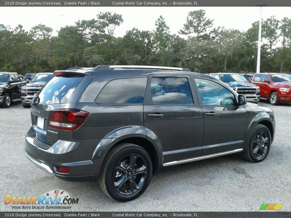 2018 Dodge Journey Crossroad Granite Pearl / Black Photo #4