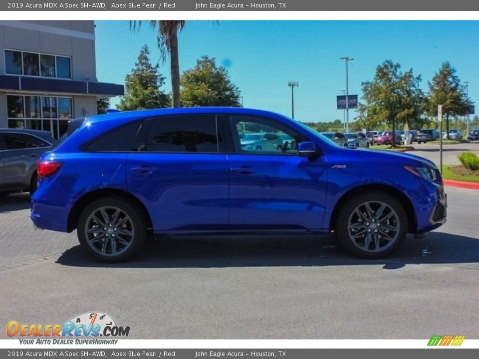 2019 Acura MDX A Spec SH-AWD Apex Blue Pearl / Red Photo #8