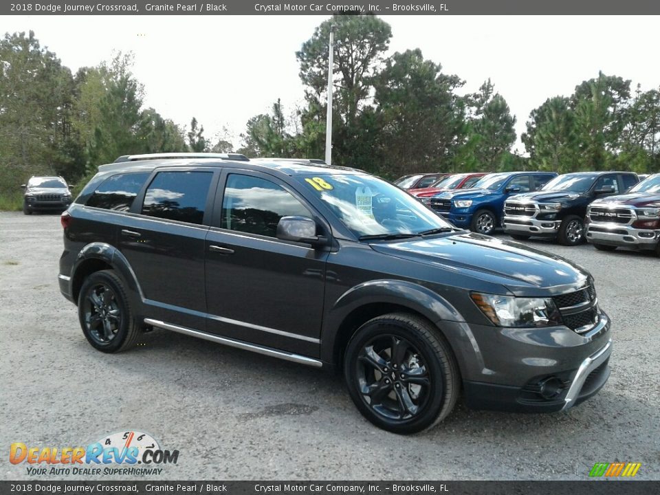 2018 Dodge Journey Crossroad Granite Pearl / Black Photo #6