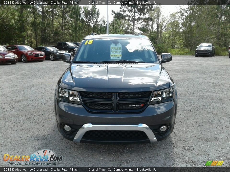 2018 Dodge Journey Crossroad Granite Pearl / Black Photo #7