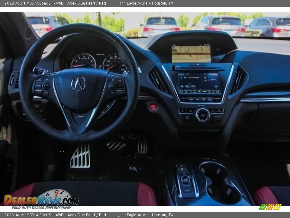 2019 Acura MDX A Spec SH-AWD Apex Blue Pearl / Red Photo #27