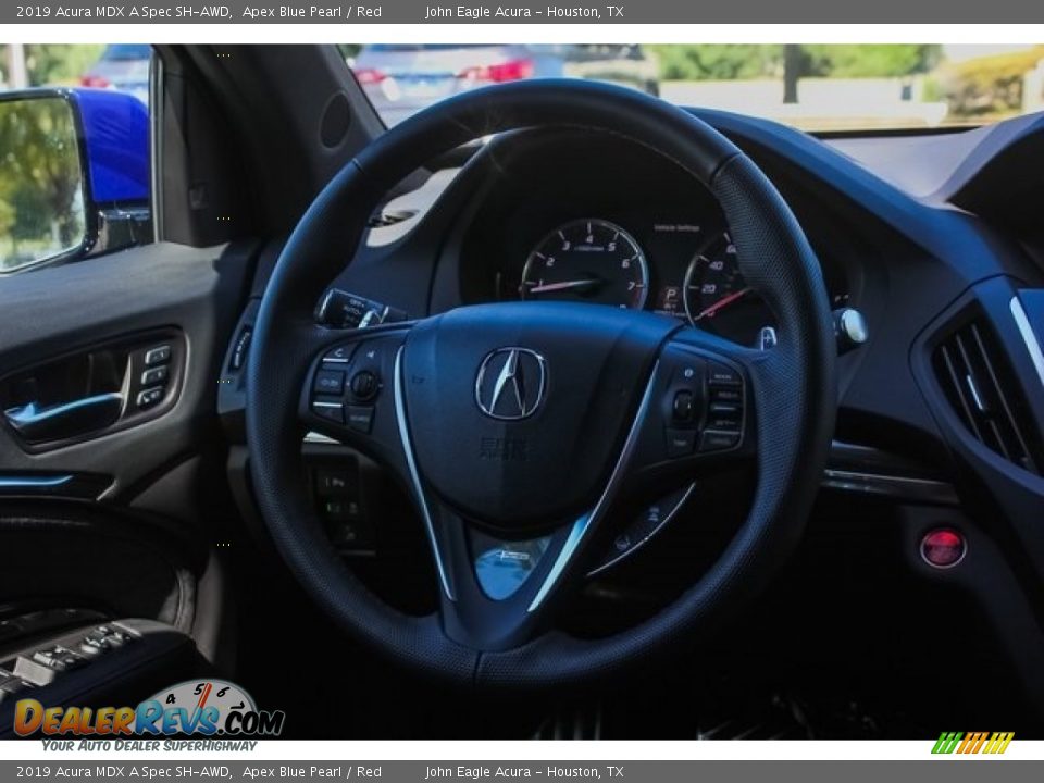 2019 Acura MDX A Spec SH-AWD Apex Blue Pearl / Red Photo #28