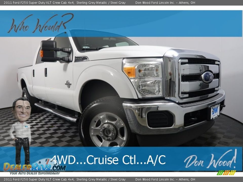 2011 Ford F250 Super Duty XLT Crew Cab 4x4 Sterling Grey Metallic / Steel Gray Photo #1