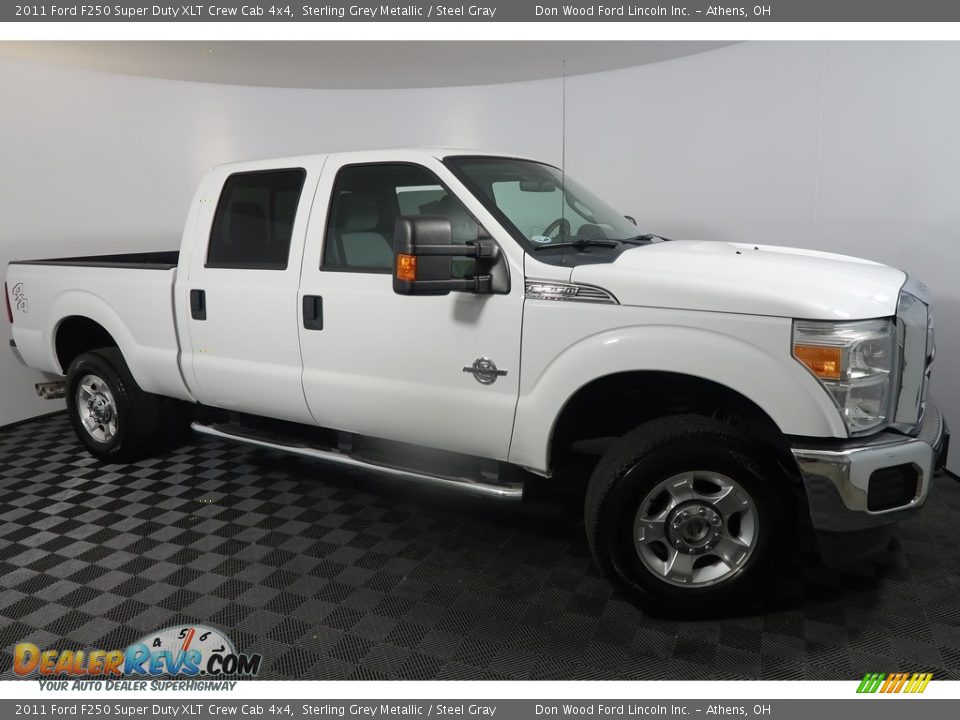 2011 Ford F250 Super Duty XLT Crew Cab 4x4 Sterling Grey Metallic / Steel Gray Photo #3