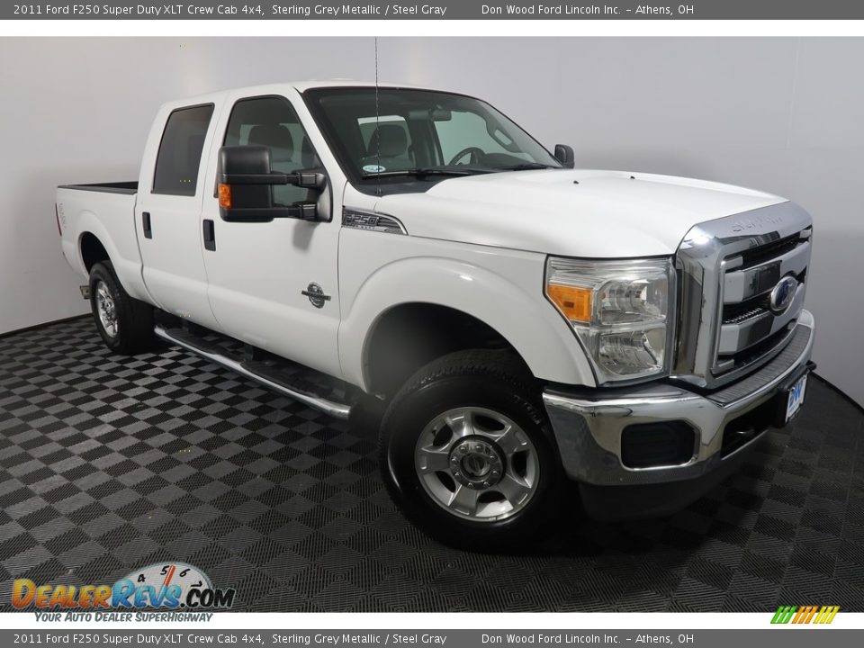 2011 Ford F250 Super Duty XLT Crew Cab 4x4 Sterling Grey Metallic / Steel Gray Photo #4