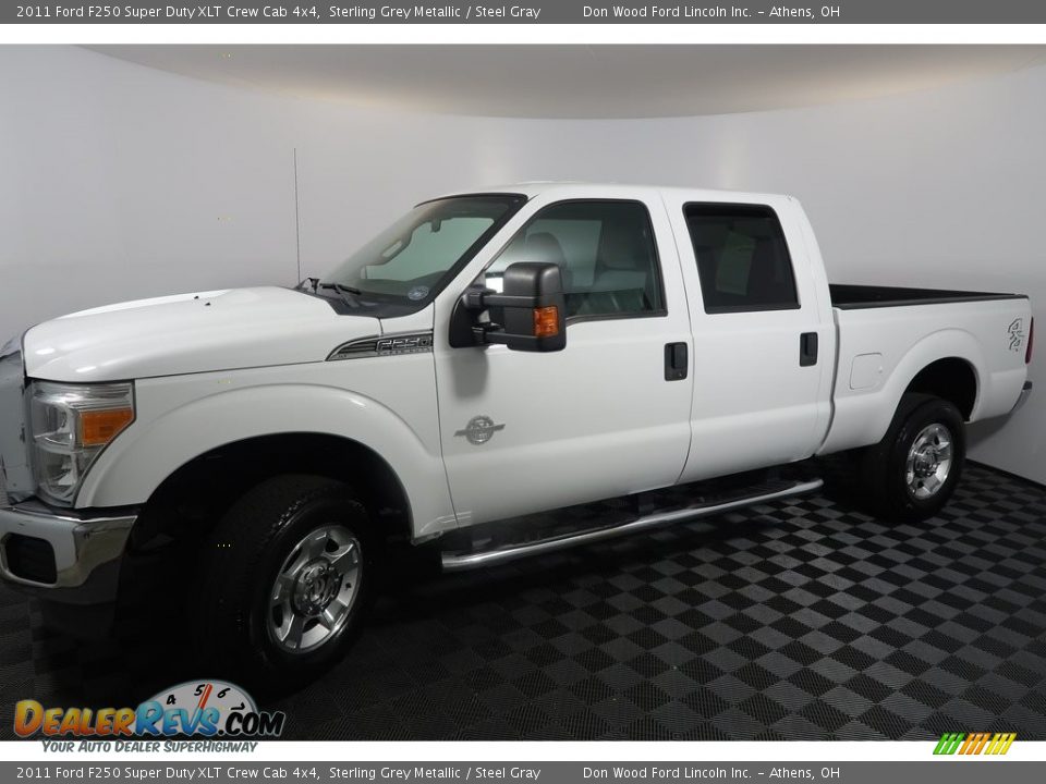 2011 Ford F250 Super Duty XLT Crew Cab 4x4 Sterling Grey Metallic / Steel Gray Photo #7