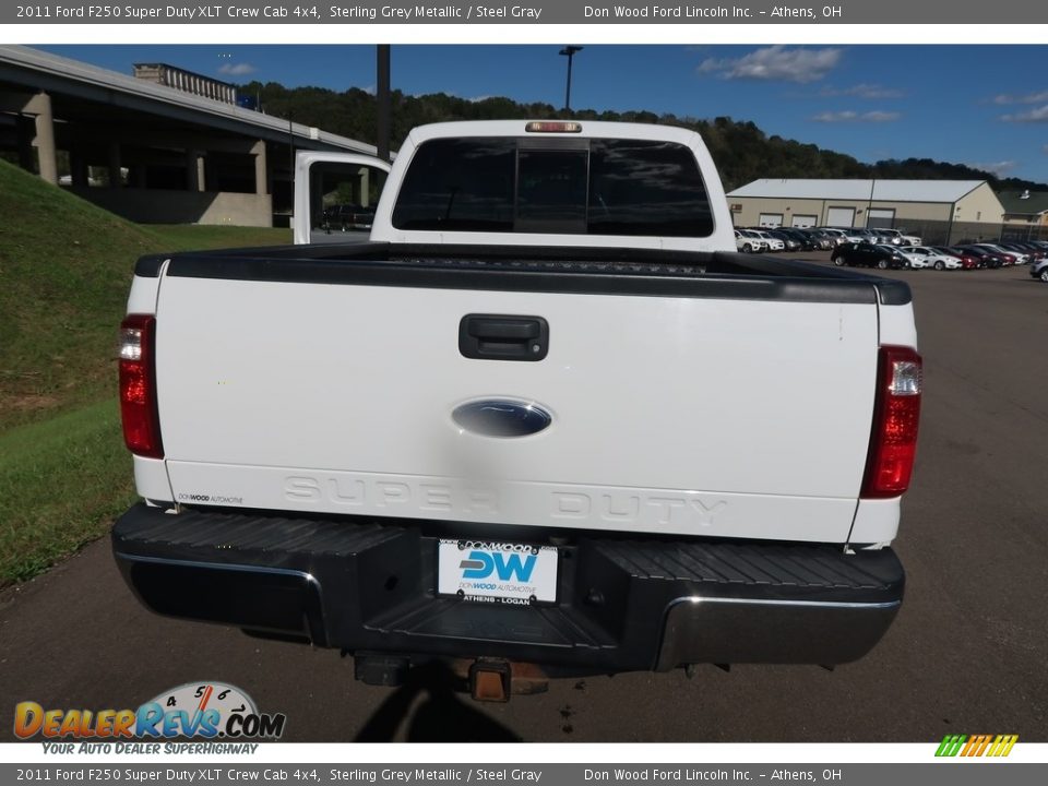 2011 Ford F250 Super Duty XLT Crew Cab 4x4 Sterling Grey Metallic / Steel Gray Photo #10