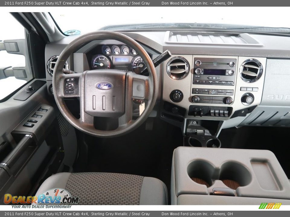 2011 Ford F250 Super Duty XLT Crew Cab 4x4 Sterling Grey Metallic / Steel Gray Photo #15