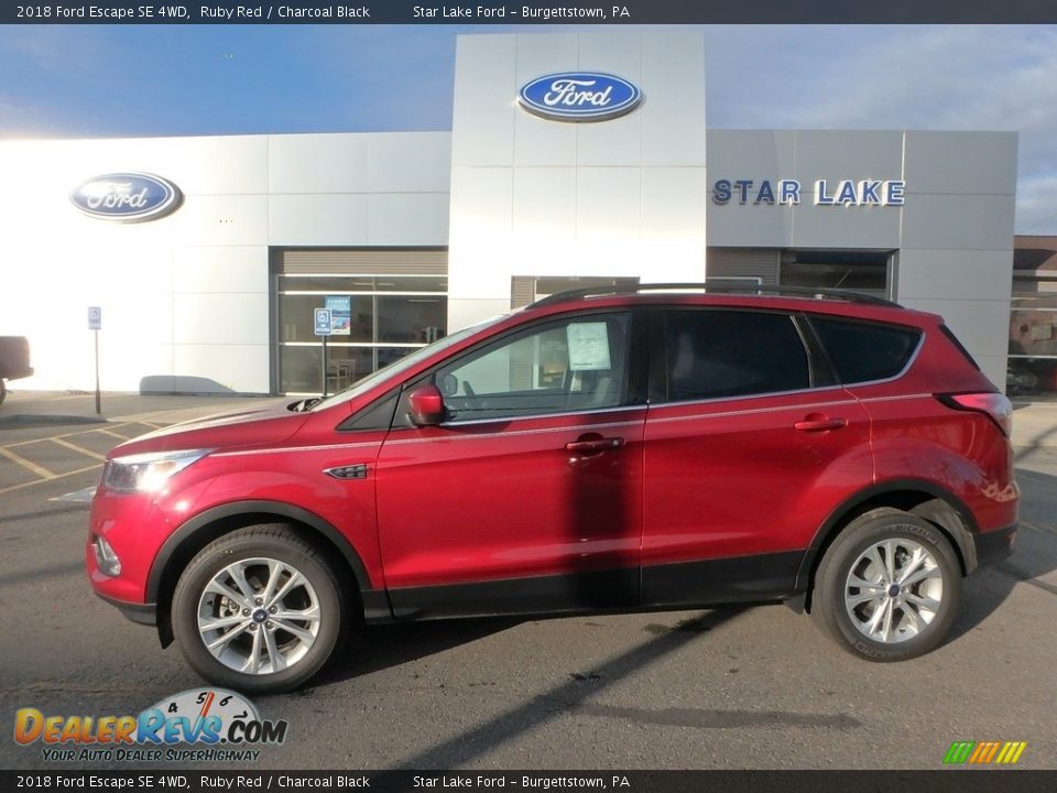 2018 Ford Escape SE 4WD Ruby Red / Charcoal Black Photo #1