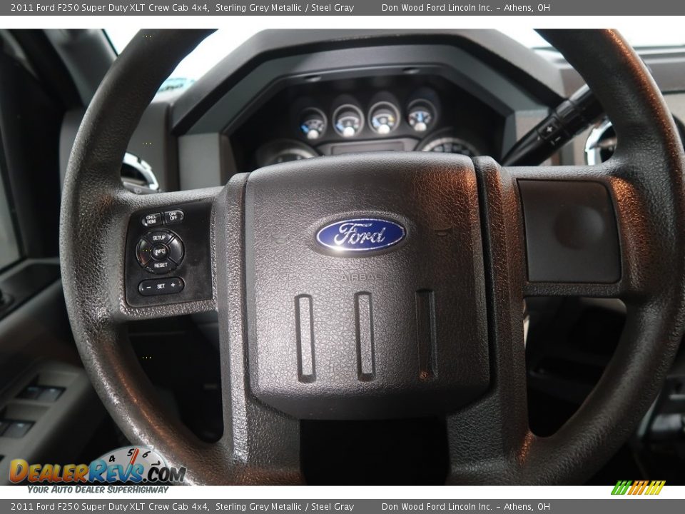 2011 Ford F250 Super Duty XLT Crew Cab 4x4 Sterling Grey Metallic / Steel Gray Photo #16