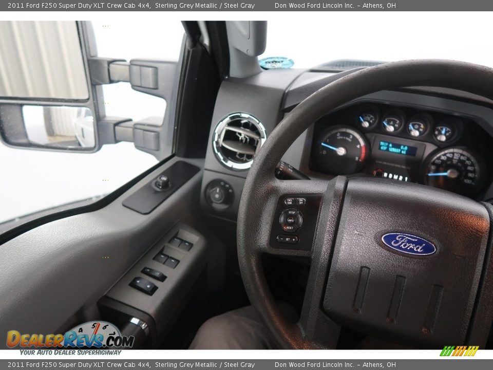 2011 Ford F250 Super Duty XLT Crew Cab 4x4 Sterling Grey Metallic / Steel Gray Photo #17