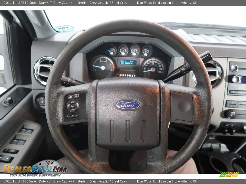 2011 Ford F250 Super Duty XLT Crew Cab 4x4 Sterling Grey Metallic / Steel Gray Photo #18